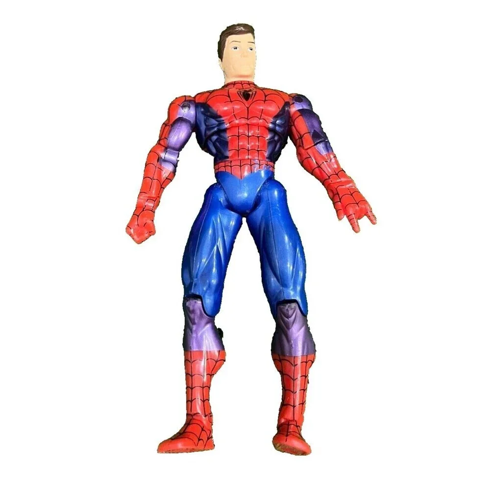 TOYBIZ 1997 MARVEL HEROS UNMASKED SPIDER-MAN/PETER  ACTION FIGURE! (NM) - Picture 4 of 9